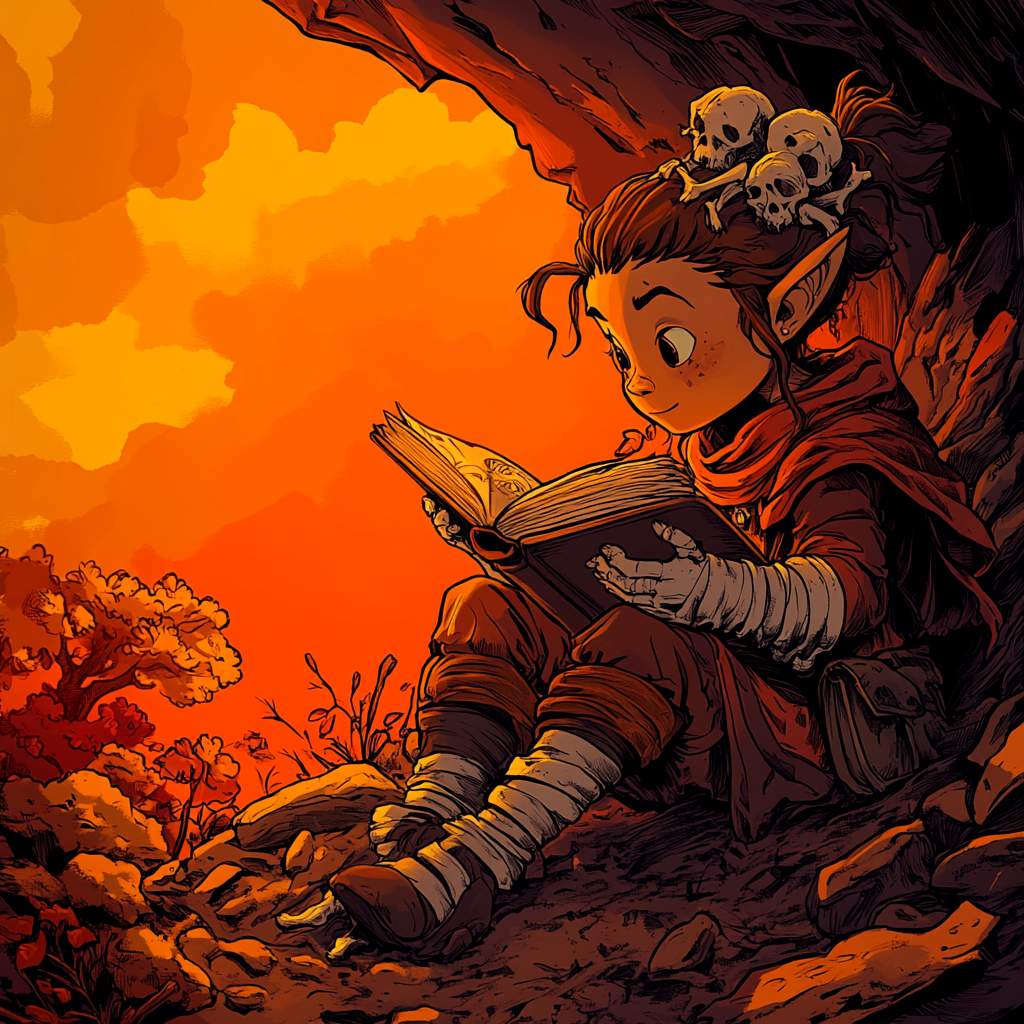 O budoucnosti Svitků a marketingu nord.ninja.rpg_cute_goblin_girl_with_bones_in_her_hair_reading__ad27c41c-62b9-4de4-a8bf-06260605921a